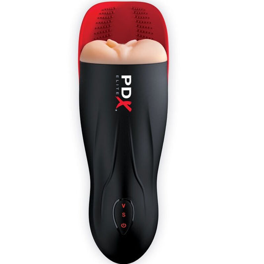 PDX ELITE – Stroker-O-Matic Dual Vibration Stimulator with Testicle Massager