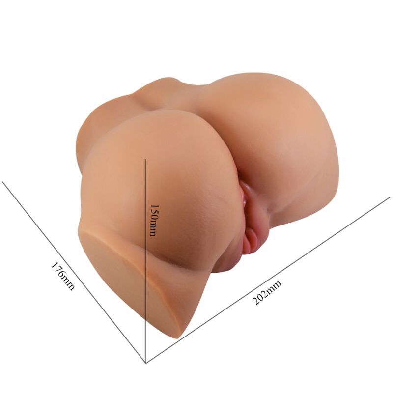 CRAZY BULL – Emilia Dual Opening Vibrator Flesh with Remote Control