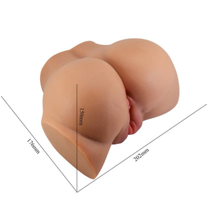 CRAZY BULL – Emilia Dual Opening Vibrator Flesh with Remote Control