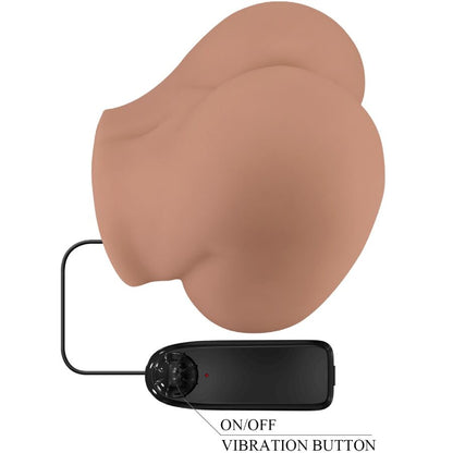 CRAZY BULL – Bernace Dual Opening Vibrator Flesh with Remote Control