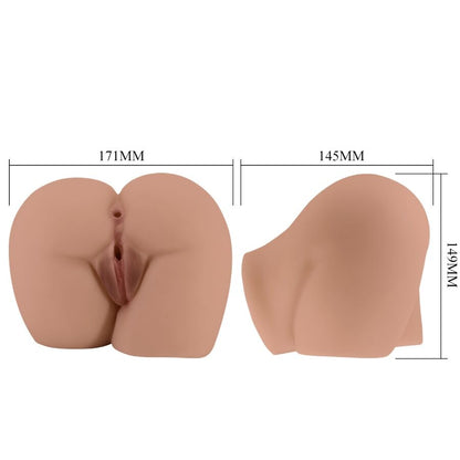 CRAZY BULL – Bernace Dual Opening Vibrator Flesh with Remote Control