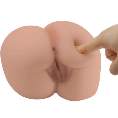 CRAZY BULL – Bernace Dual Opening Vibrator Flesh with Remote Control