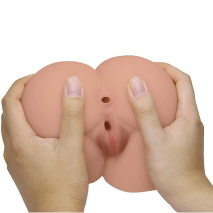 CRAZY BULL – Bernace Dual Opening Vibrator Flesh with Remote Control