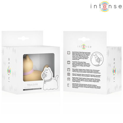 INTENSE - TOULOUSE STIMULATOR WITH 360º ROTATING TONGUE YELLOW