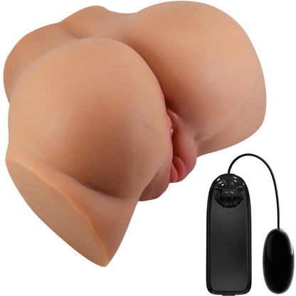 CRAZY BULL – Emilia Dual Opening Vibrator Flesh with Remote Control