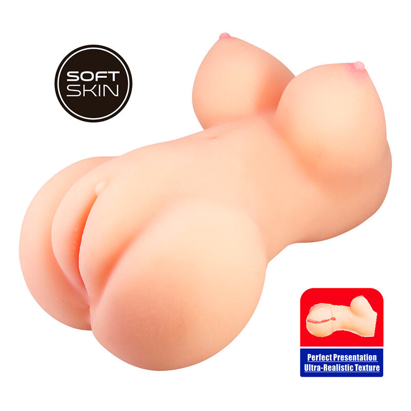 CRAZY BULL – Mette Realistic Anal and Vagina Masturbator Flesh