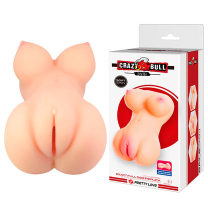 CRAZY BULL – Mette Realistic Anal and Vagina Masturbator Flesh