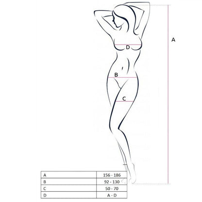 PASSION - WOMAN BS057 RED BODYSTOCKING ONE SIZE